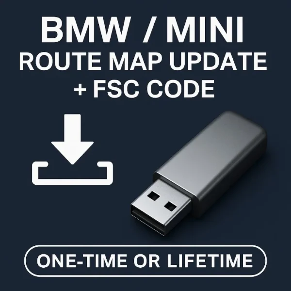 BMW/MINI Route Navigation Map Update + FSC Code (One Time or Lifetime)